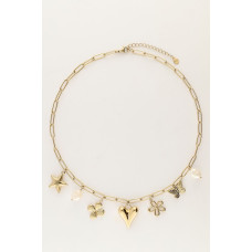 ჯაჭვის ყელსაბამი მრავალი ხიბლით