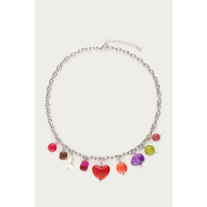  რგოლებიანი ჯაჭვი მრავალფეროვანი თილისმებით