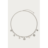 ბოტანიკური ყელსაბამი კანფეტის ყვავილებით