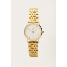 ჯაჭვის ფორმის საათი პატარა თეთრი მრგვალი ციფერბლატით