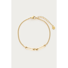  მინიმალისტური სამაჯური ორი ოვალური რგოლით